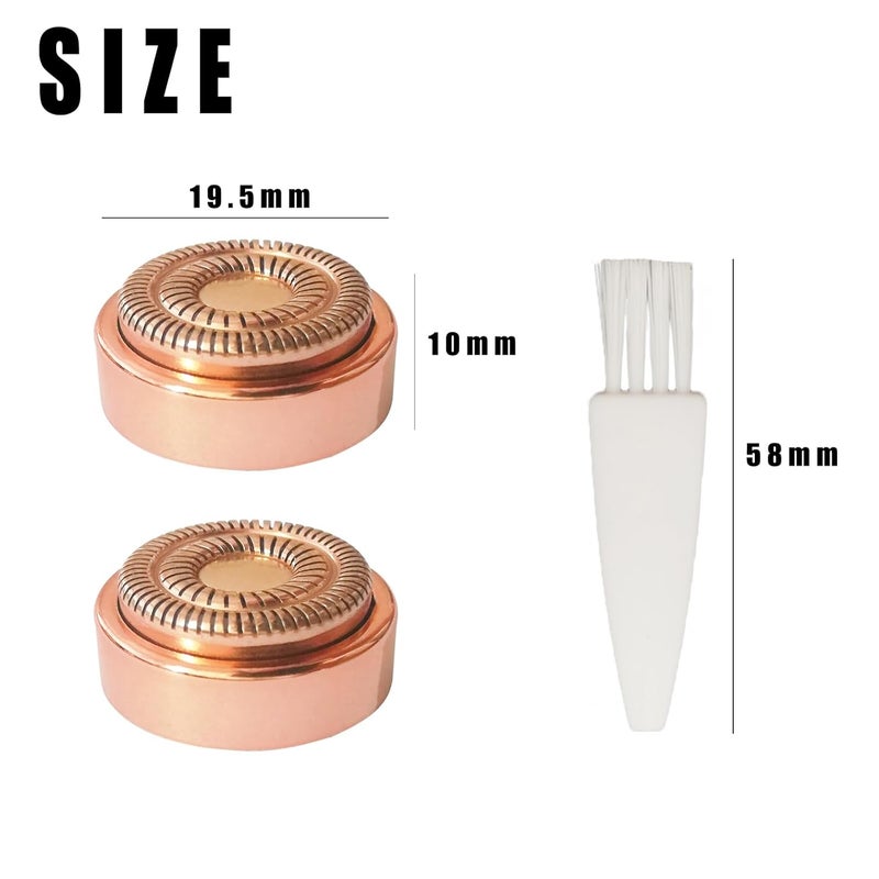 GERILKAI Gen 2 Replacement Heads for Flawless Facial Hair Remover - Facial Hair Removal Replacement Heads for Women,for Finishing Touch Flawless Hair Removal Gen 2(2 Pack) - Image 2